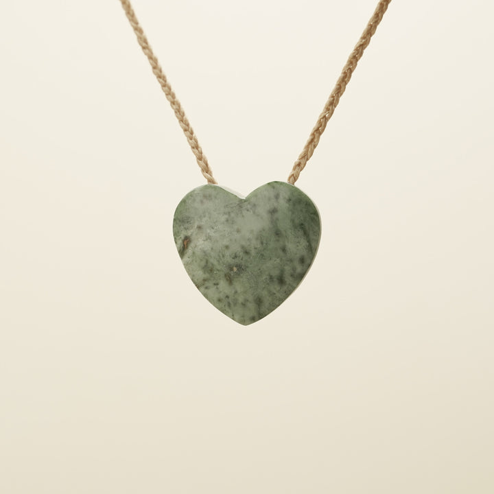Manawa Inanga Matte Pounamu Medium Pendant