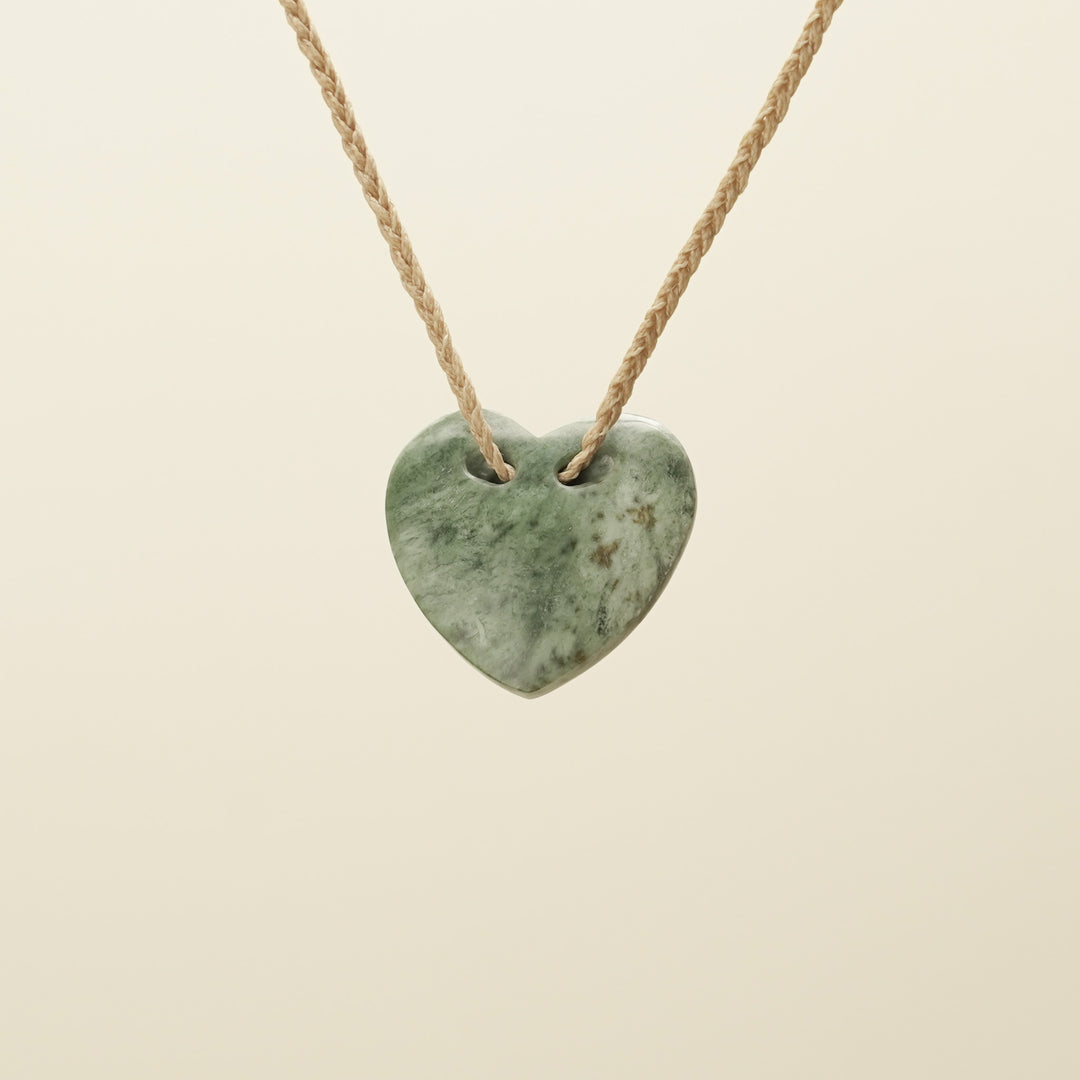 Manawa Inanga Matte Pounamu Medium Pendant