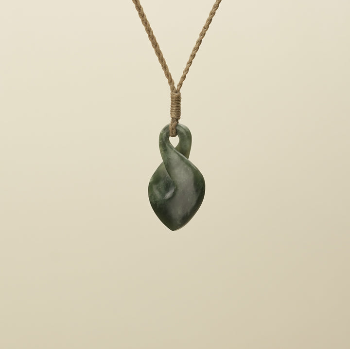 Pikoura Flower Putiputi Pounamu Medium Pendant