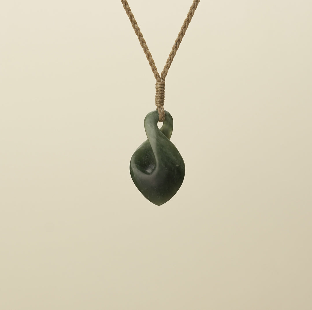 Pikoura Flower Putiputi Pounamu Medium Pendant