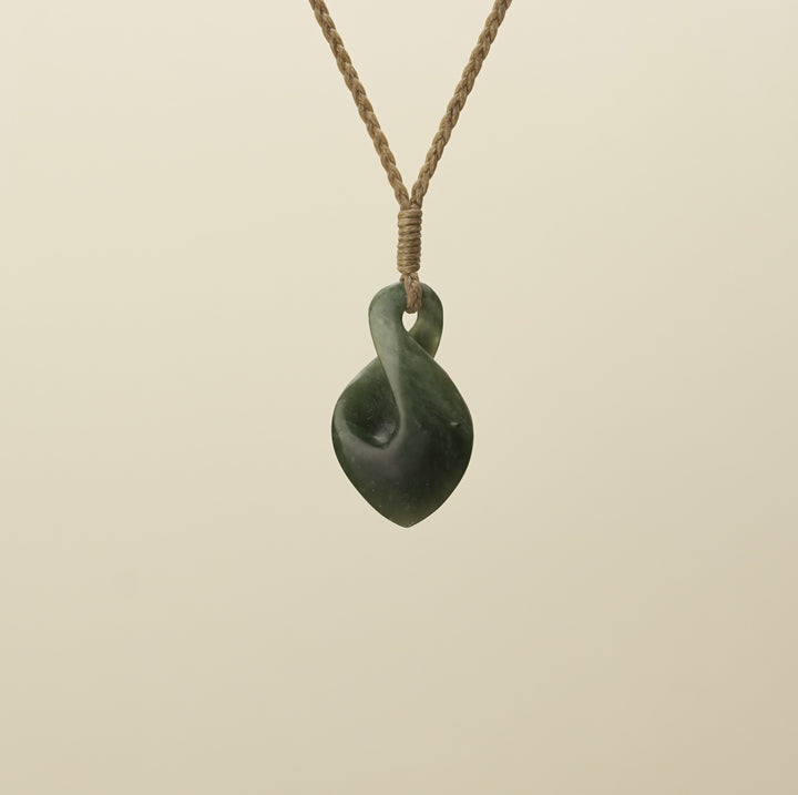 Pikoura Flower Putiputi Pounamu Medium Pendant