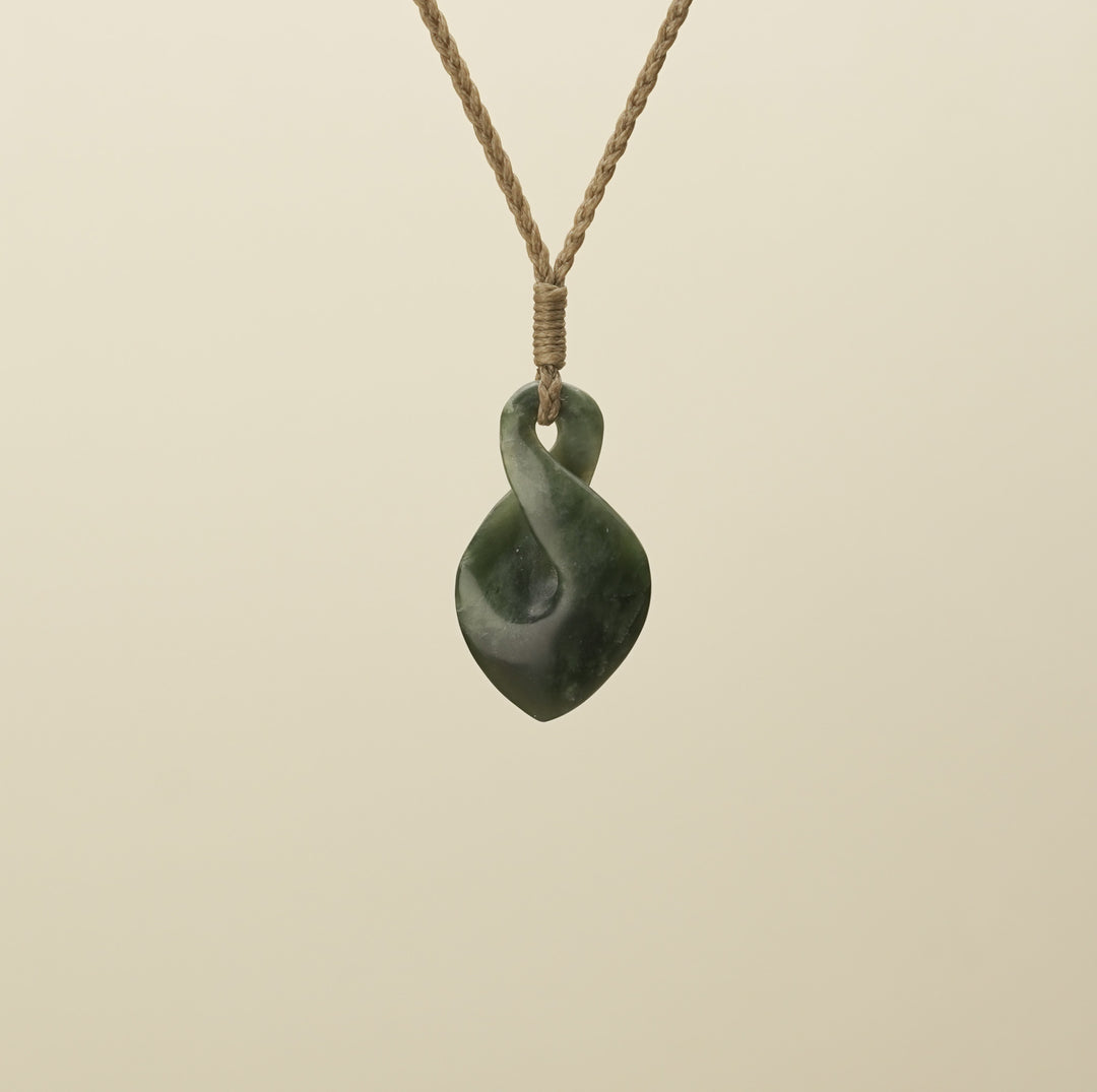 Pikoura Flower Putiputi Pounamu Medium Pendant