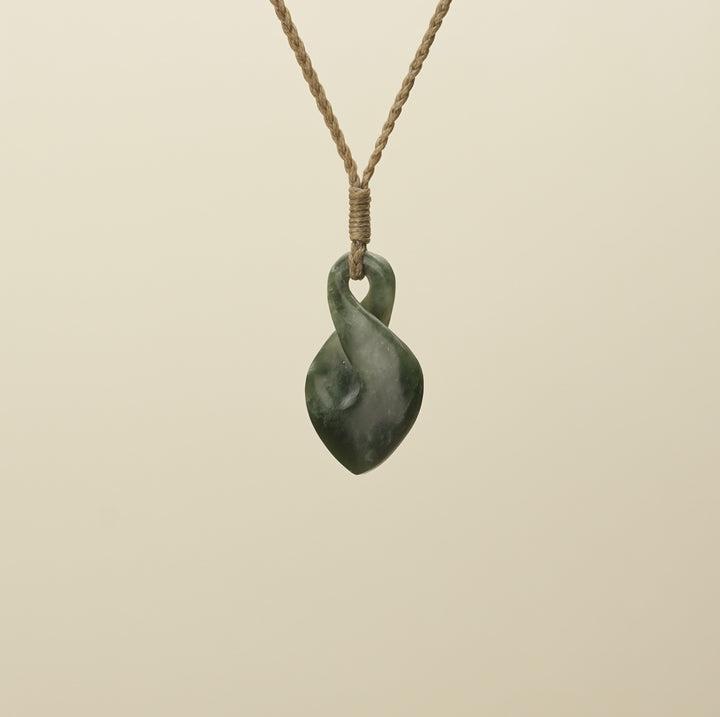 Pikoura Flower Putiputi Pounamu Medium Pendant