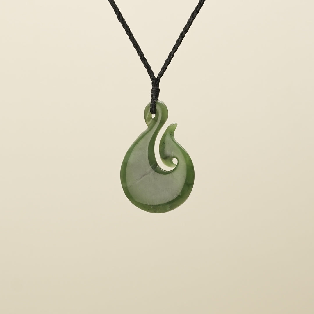 Medium Large Hei Matau Pounamu Pendant