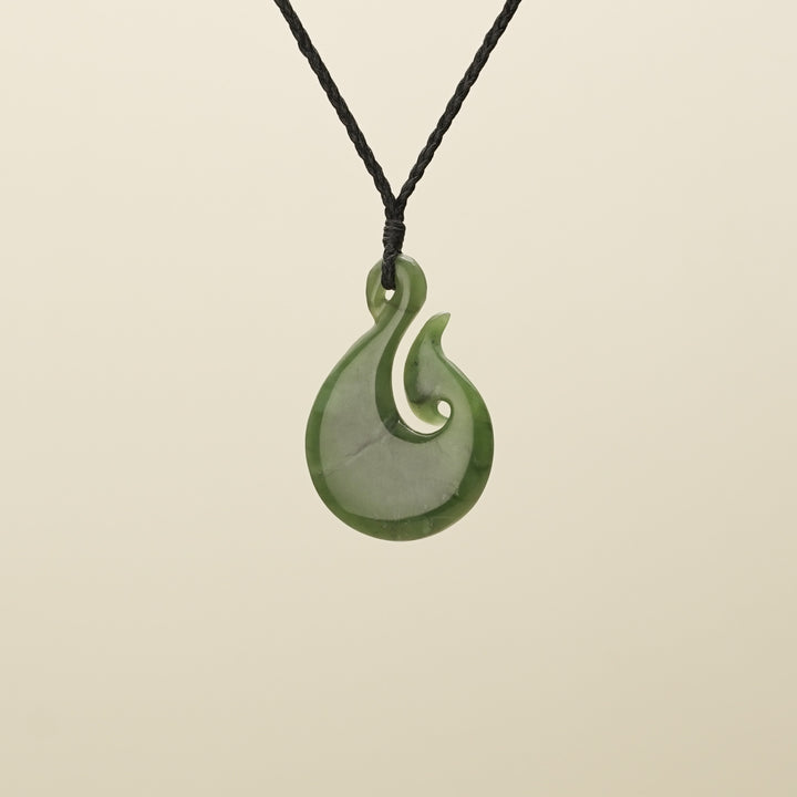 Medium Large Hei Matau Pounamu Pendant