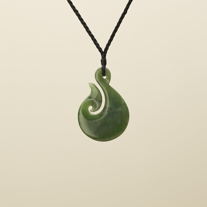 Medium Large Hei Matau Pounamu Pendant
