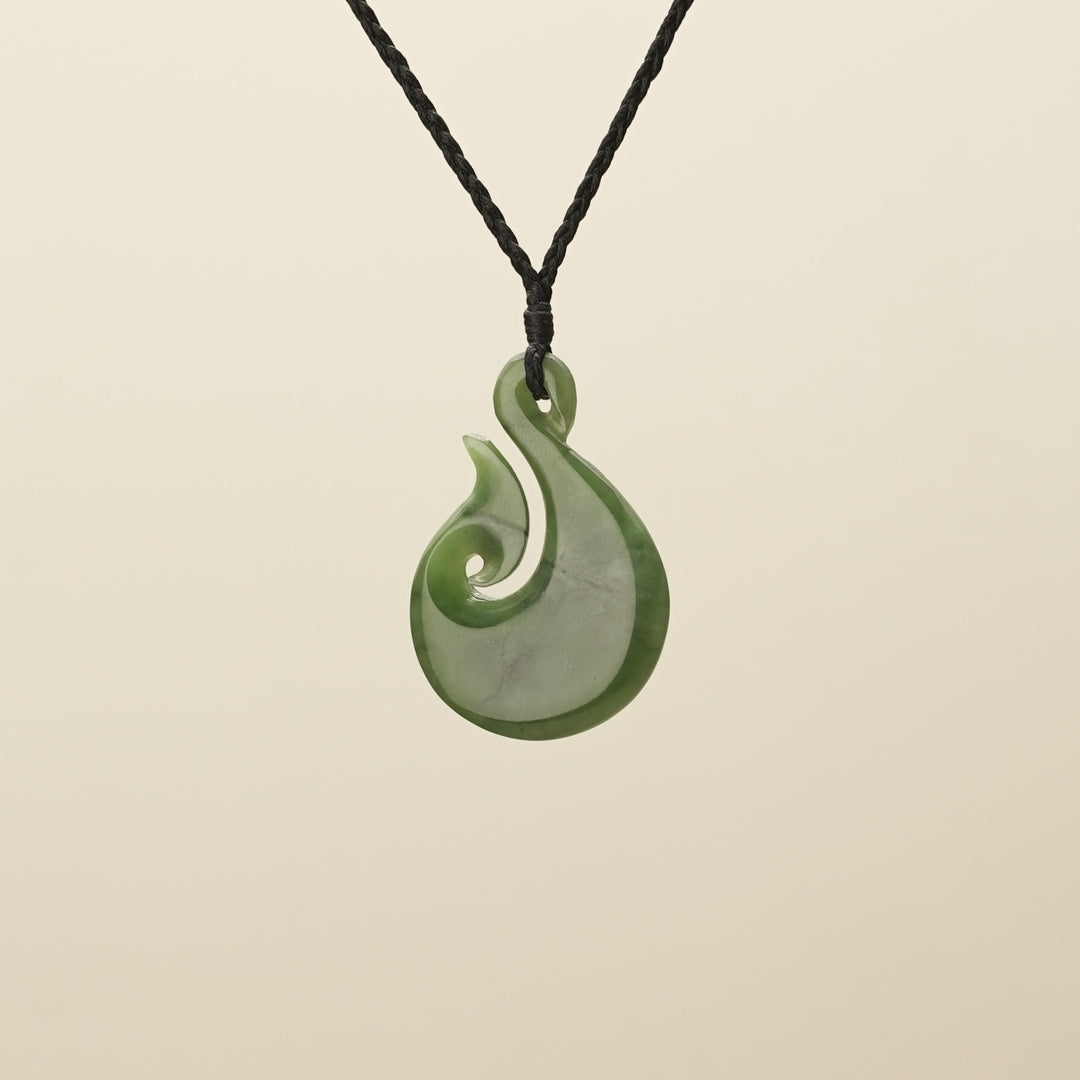 Medium Large Hei Matau Pounamu Pendant