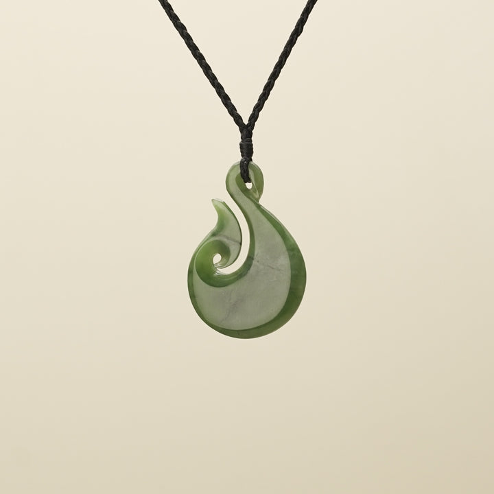 Medium Large Hei Matau Pounamu Pendant