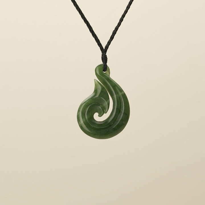 Medium Large Hei Matau Pounamu Pendant