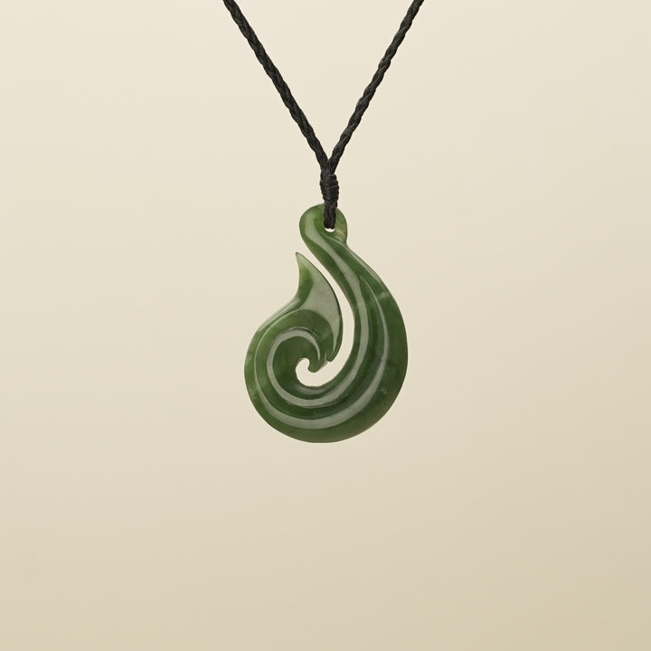 Medium Large Hei Matau Pounamu Pendant