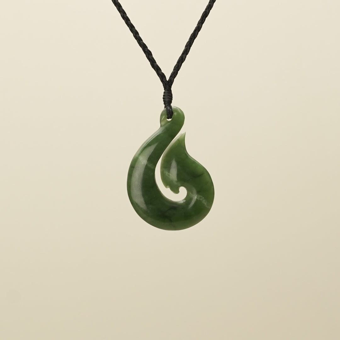Medium Large Hei Matau Pounamu Pendant