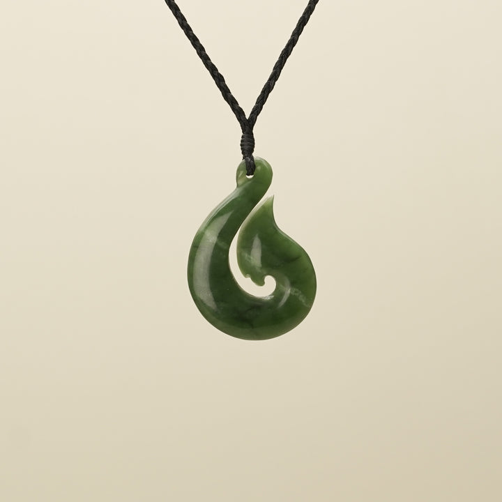 Medium Large Hei Matau Pounamu Pendant
