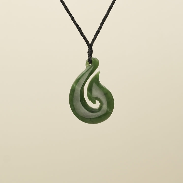 Medium Large Hei Matau Pounamu Pendant