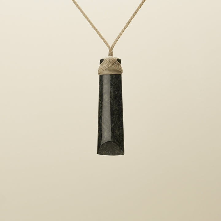Tangiwai Bowenite Large Toki Pounamu Pendant