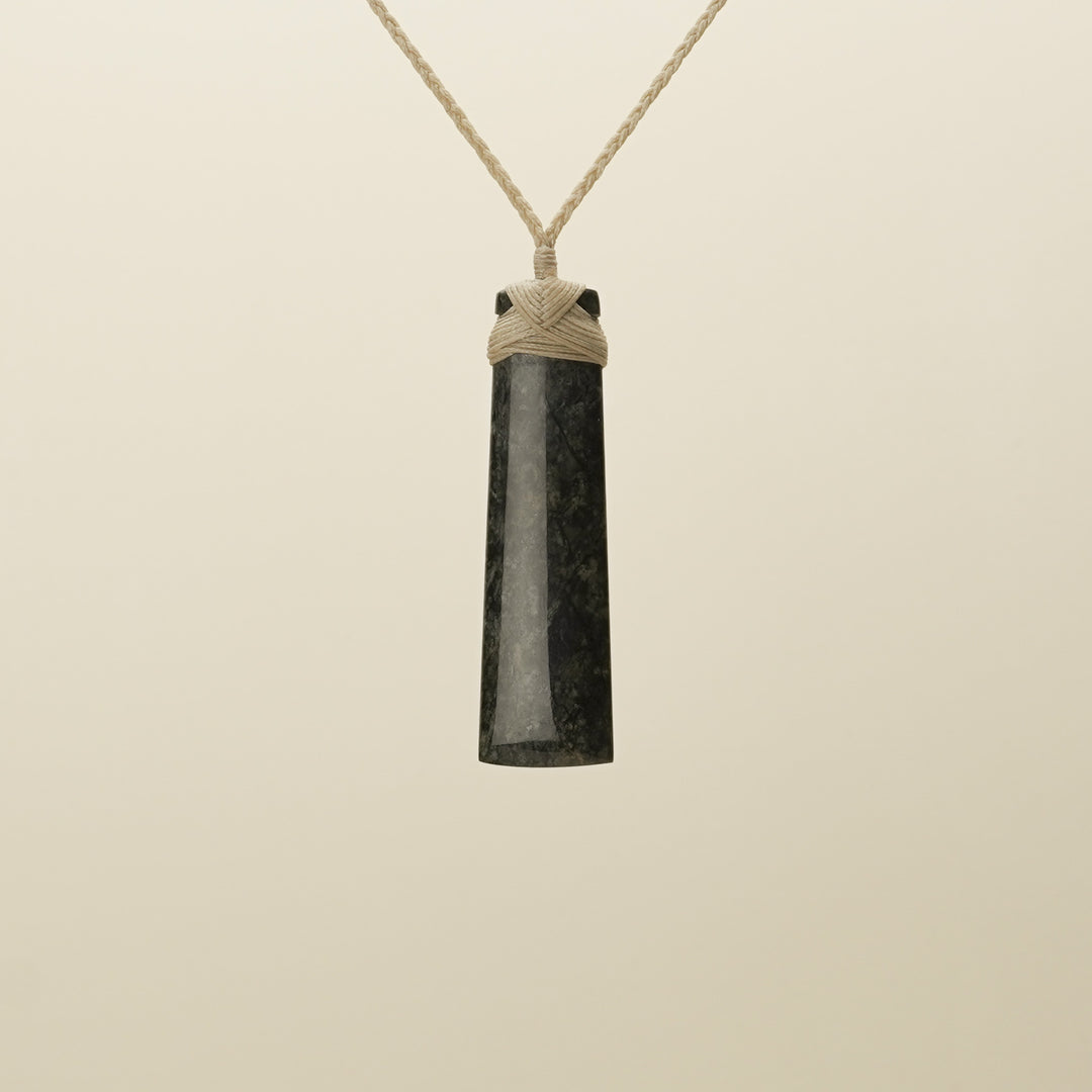 Tangiwai Bowenite Large Toki Pounamu Pendant