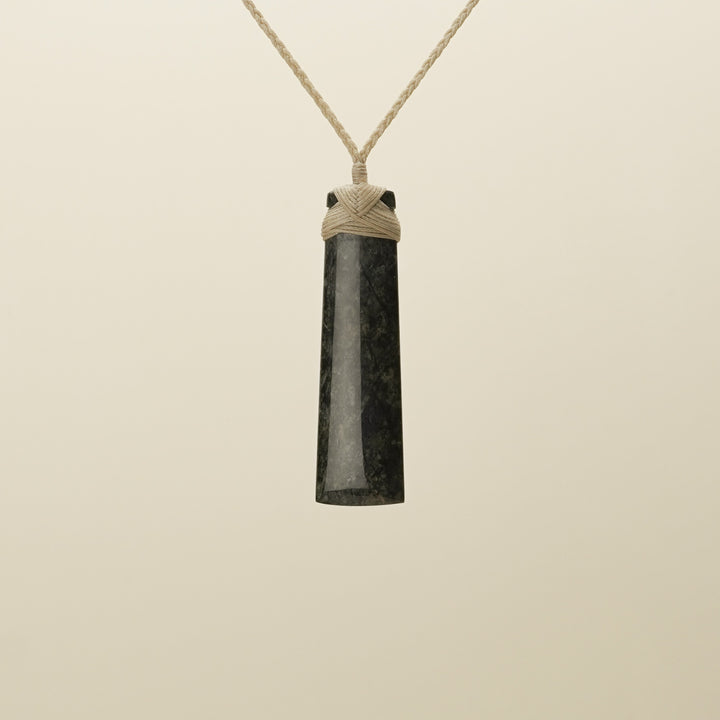Tangiwai Bowenite Large Toki Pounamu Pendant