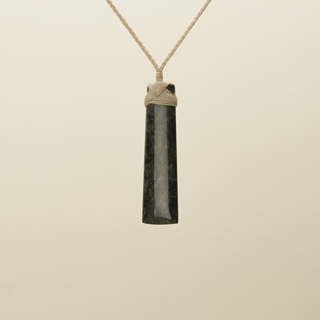 Tangiwai Bowenite Large Toki Pounamu Pendant