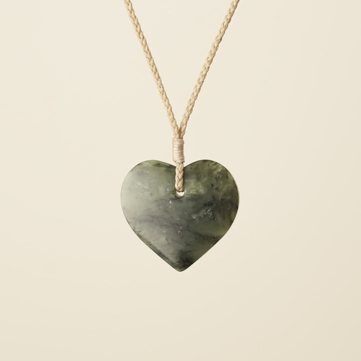 Manawa Heart – Hapopo Pounamu Small Medium Pendant
