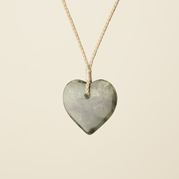 Manawa Heart – Hapopo Pounamu Small Medium Pendant