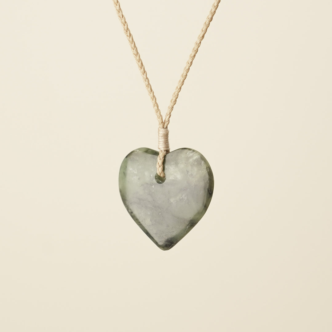 Manawa Heart – Hapopo Pounamu Small Medium Pendant