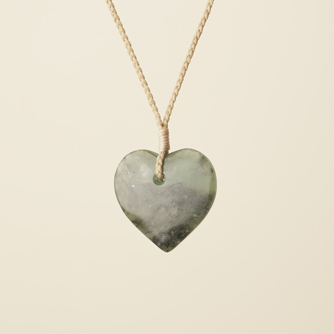 Manawa Heart – Hapopo Pounamu Small Medium Pendant