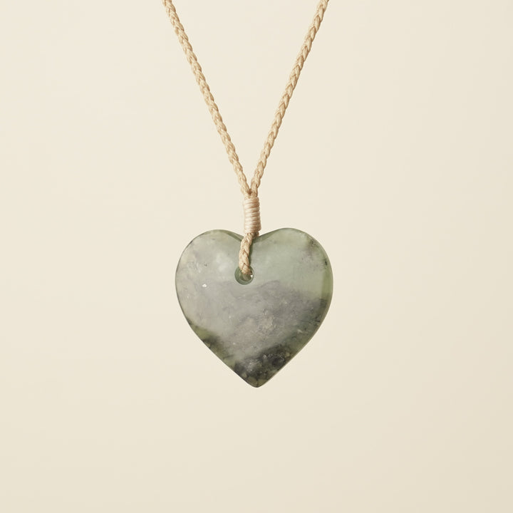 Manawa Heart – Hapopo Pounamu Small Medium Pendant