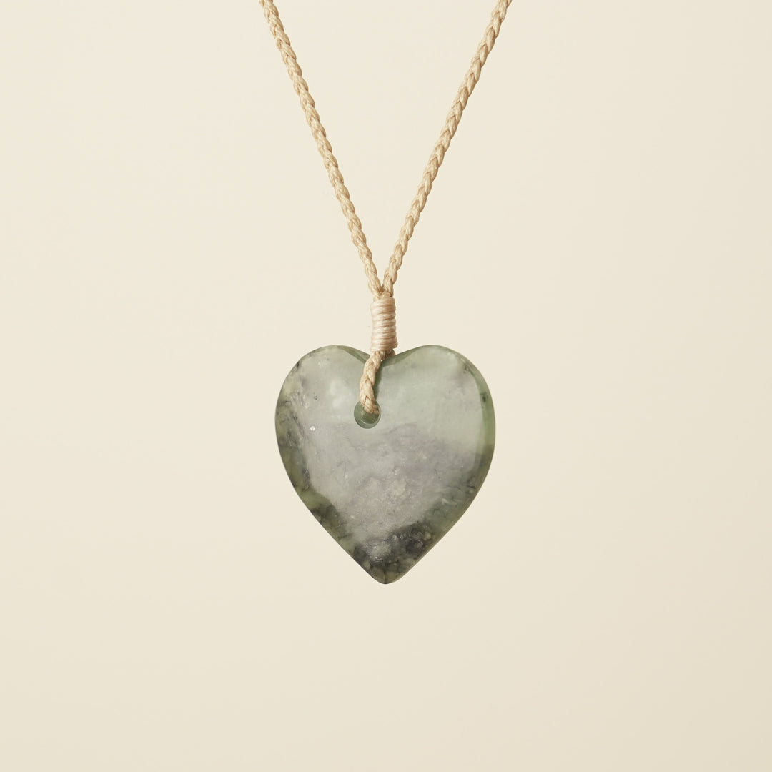 Manawa Heart – Hapopo Pounamu Small Medium Pendant