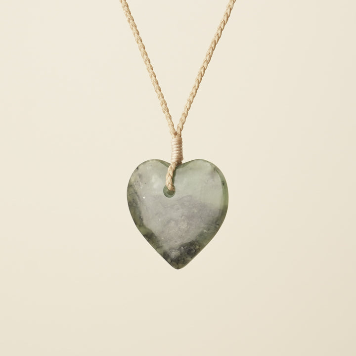 Manawa Heart – Hapopo Pounamu Small Medium Pendant