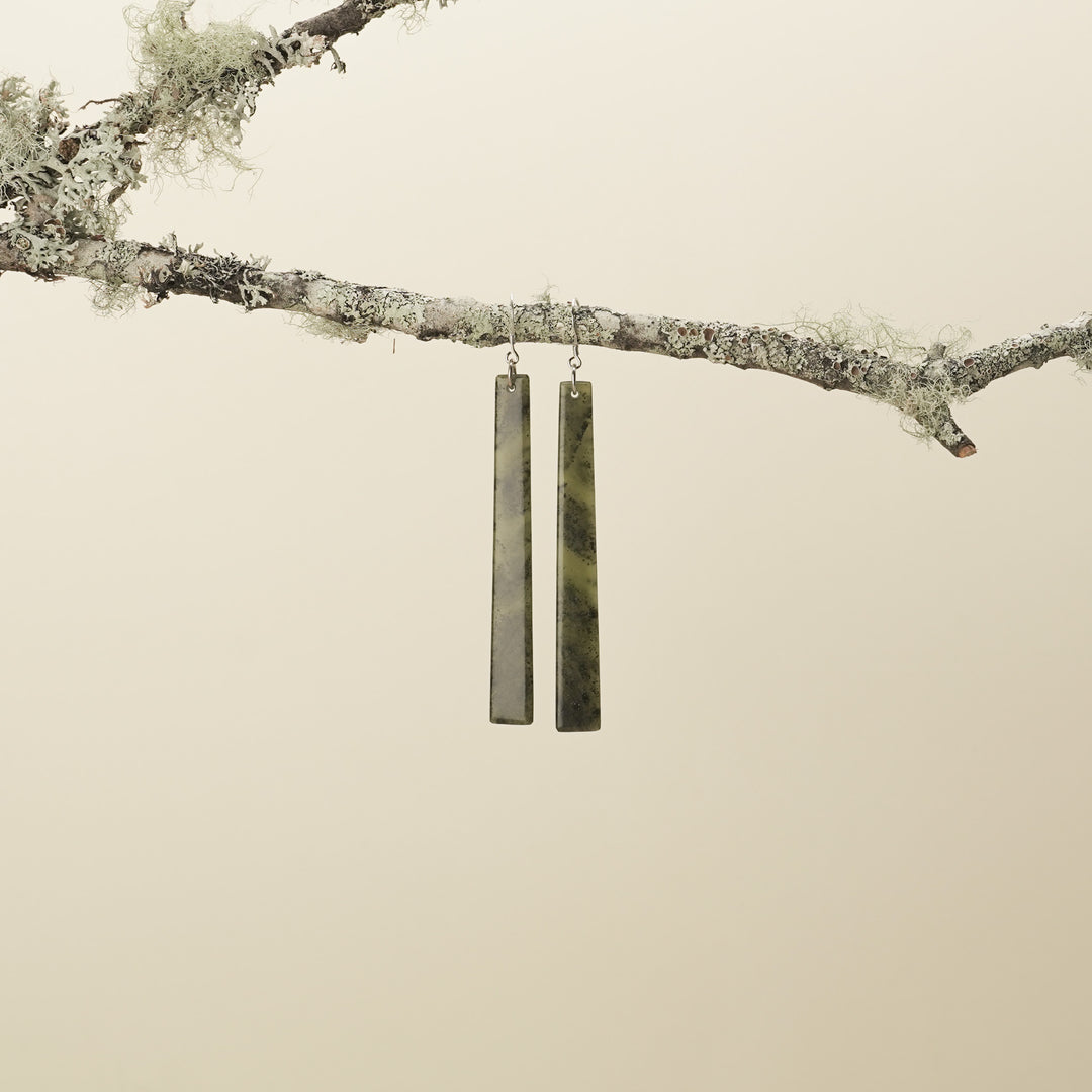 Extra Large Tangiwai Pounamu Earrings