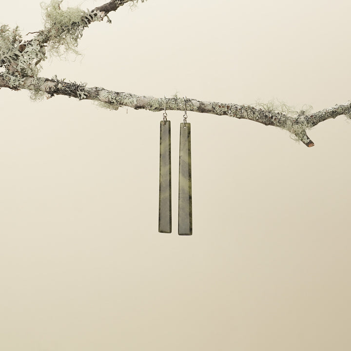 Extra Large Tangiwai Pounamu Earrings