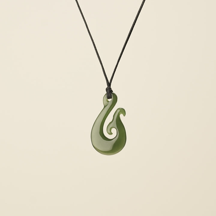 Hei Matau Whale's Tail Small Pendant