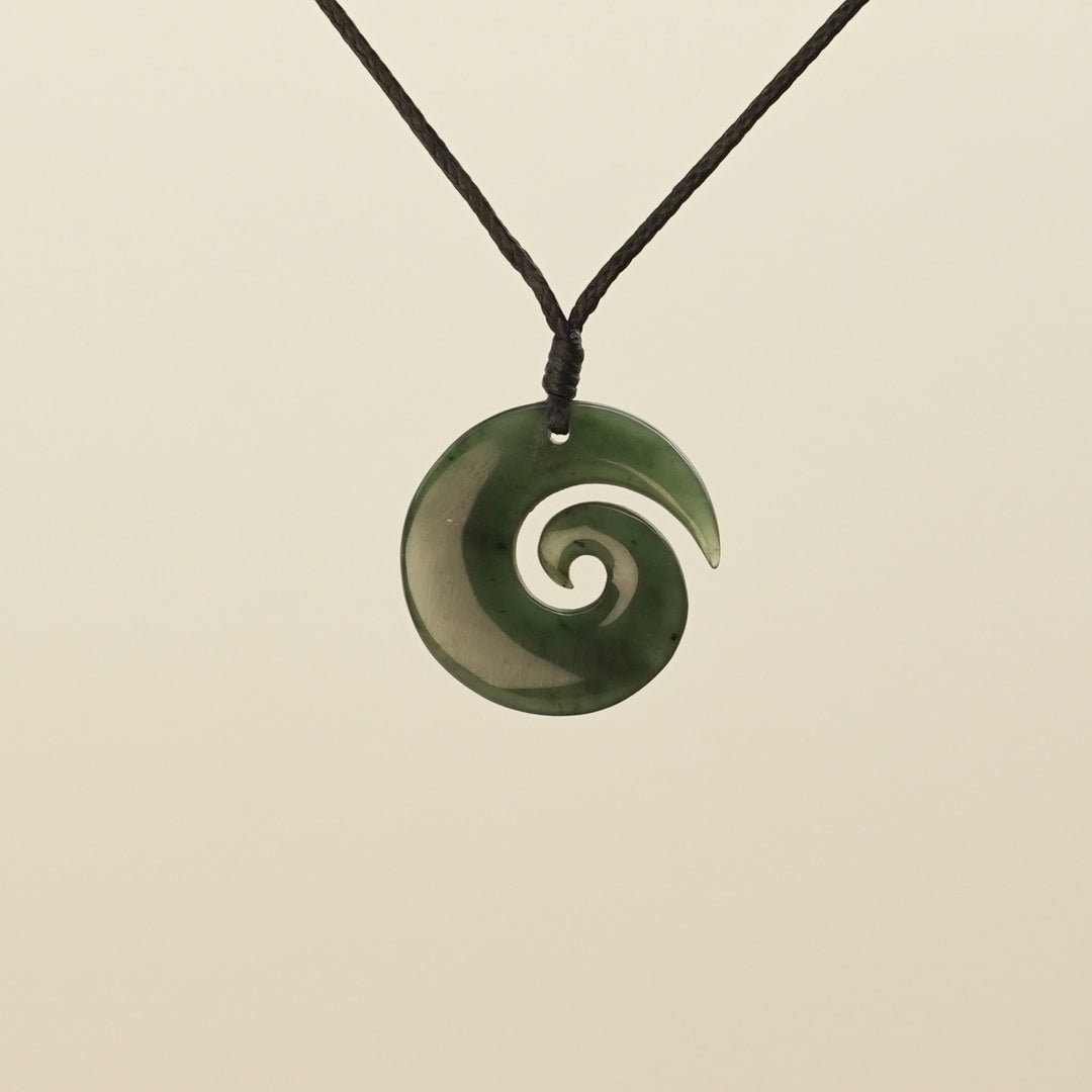 Koru Extra Small Greenstone Pendant