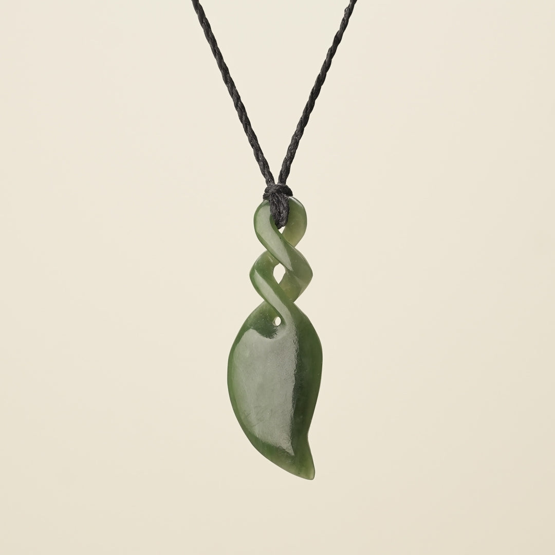 Double Pikorua Kawakawa Pounamu Large