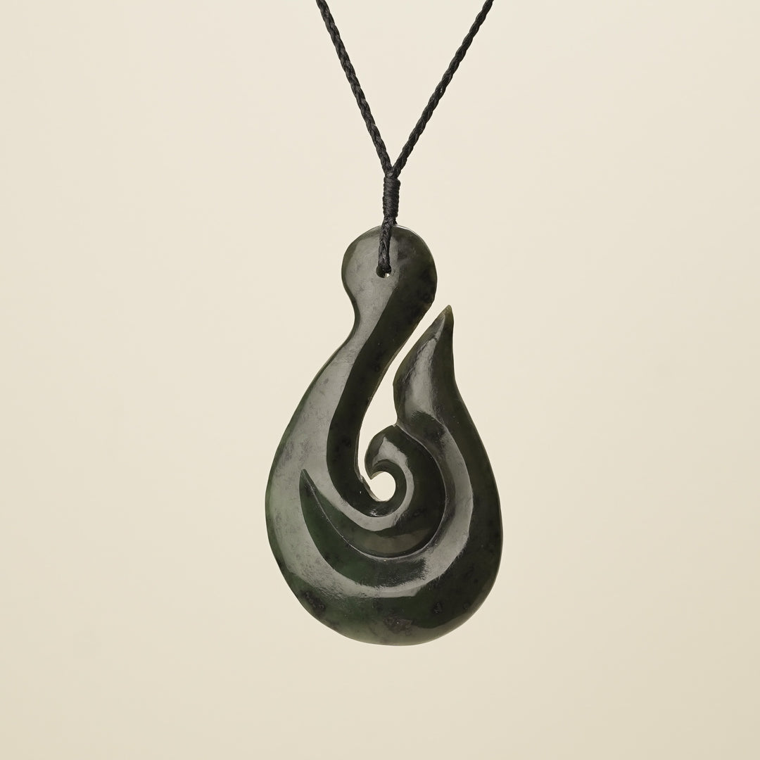 Hei Matau Whale's Tail Extra Large Pendant