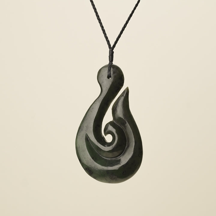 Hei Matau Whale's Tail Extra Large Pendant