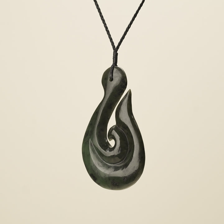 Hei Matau Whale's Tail Extra Large Pendant