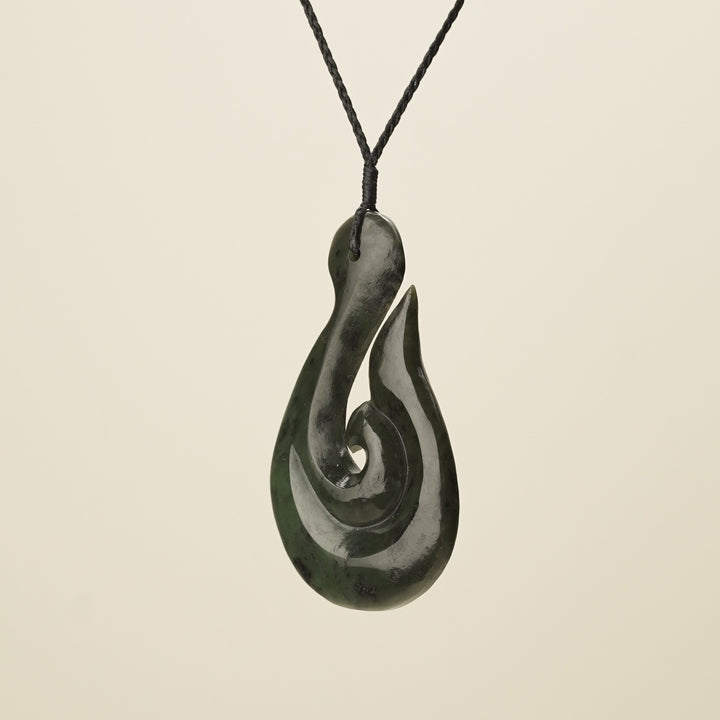 Hei Matau Whale's Tail Extra Large Pendant