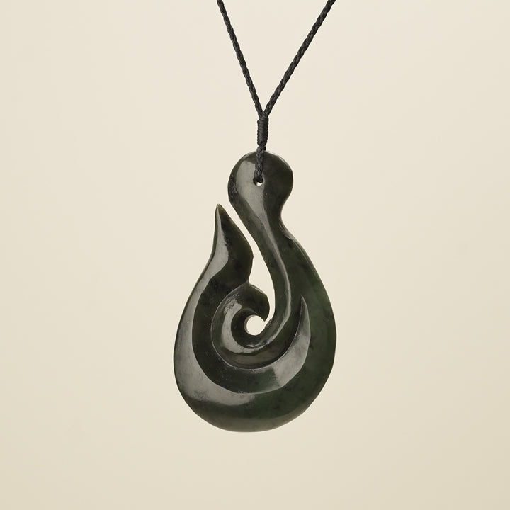 Hei Matau Whale's Tail Extra Large Pendant