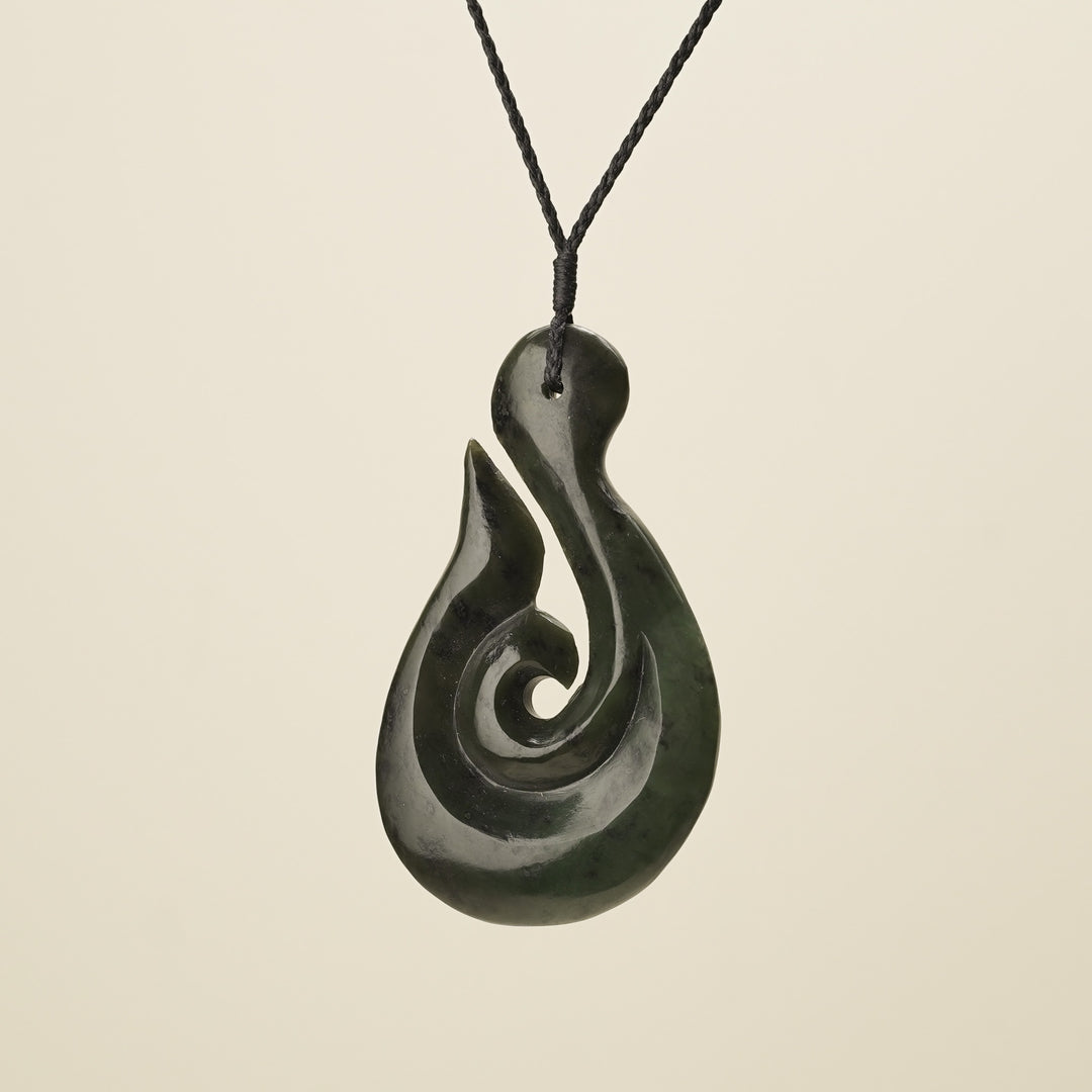 Hei Matau Whale's Tail Extra Large Pendant