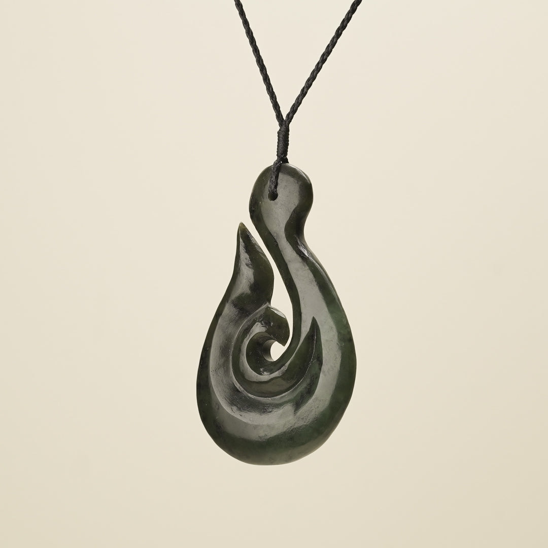 Hei Matau Whale's Tail Extra Large Pendant