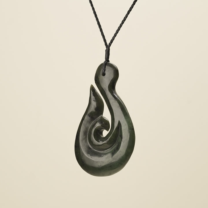 Hei Matau Whale's Tail Extra Large Pendant