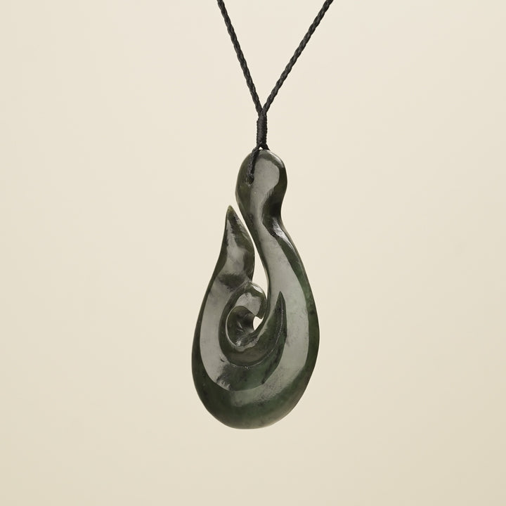 Hei Matau Whale's Tail Extra Large Pendant
