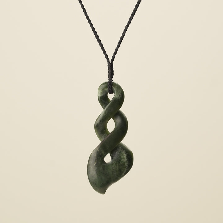 Double Pounamu Pikorua Large Pendant