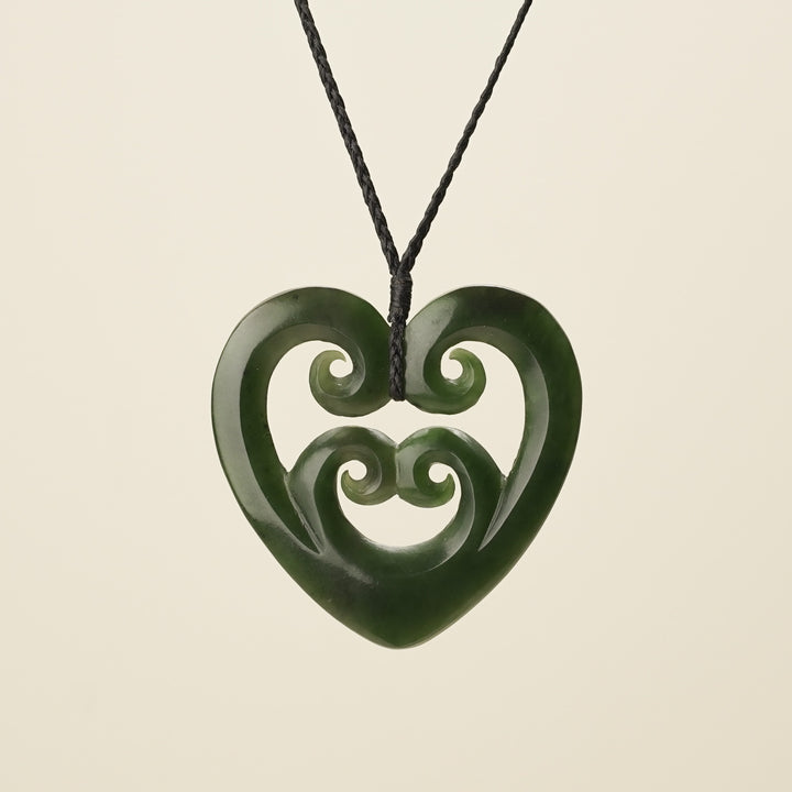 Manawa Koru Kawakawa Large Pendant
