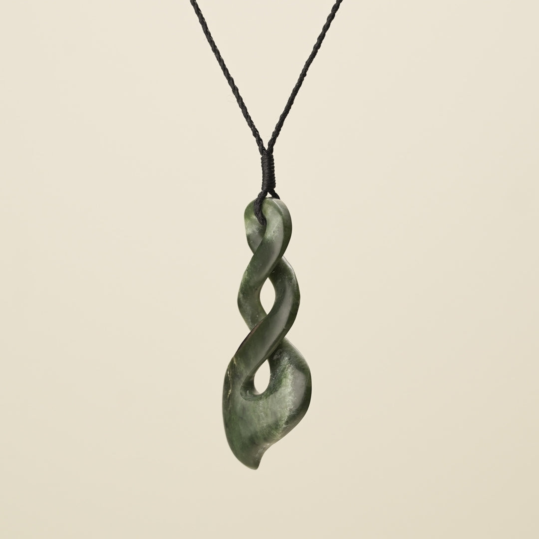 Double Pounamu Pikorua Large Pendant