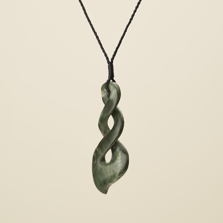 Double Pounamu Pikorua Large Pendant
