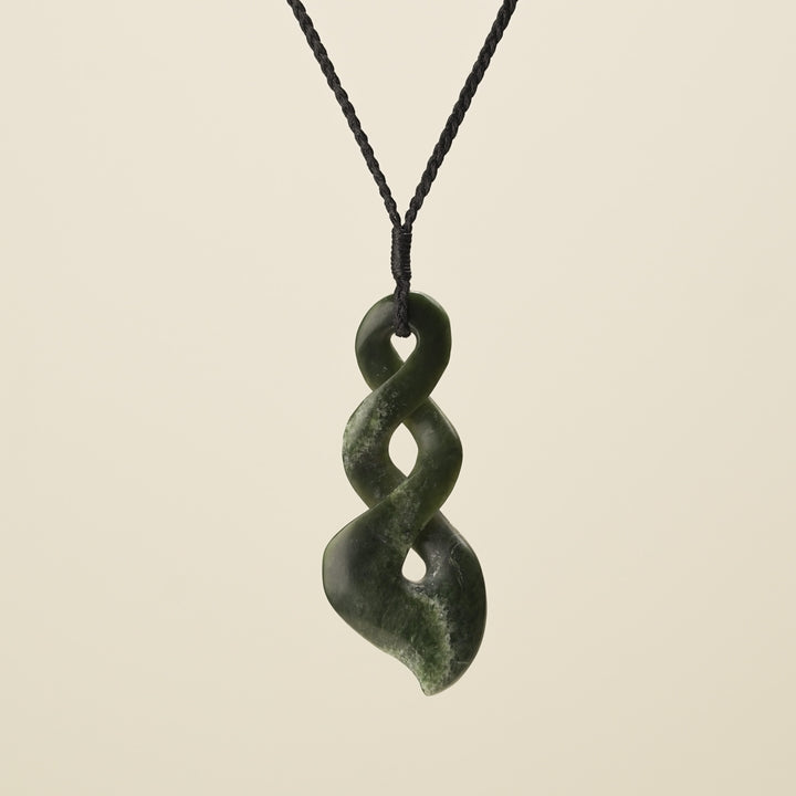 Double Pounamu Pikorua Large Pendant