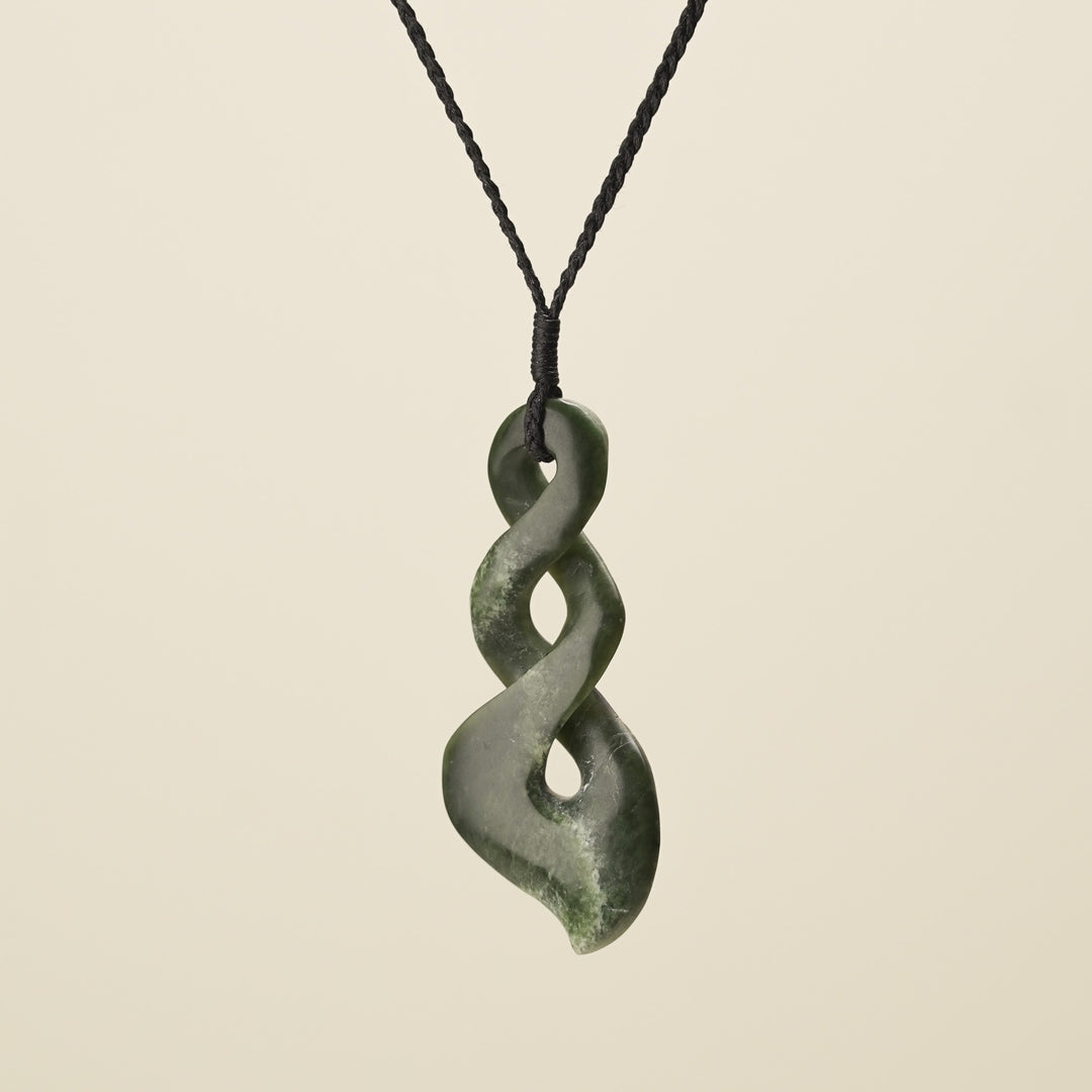 Double Pounamu Pikorua Large Pendant