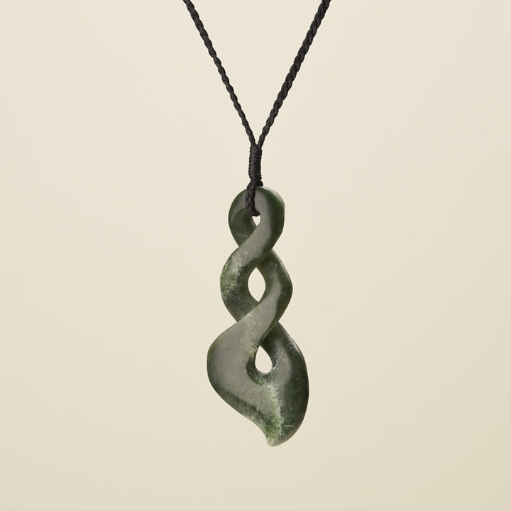 Double Pounamu Pikorua Large Pendant