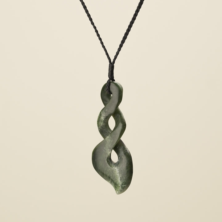 Double Pounamu Pikorua Large Pendant